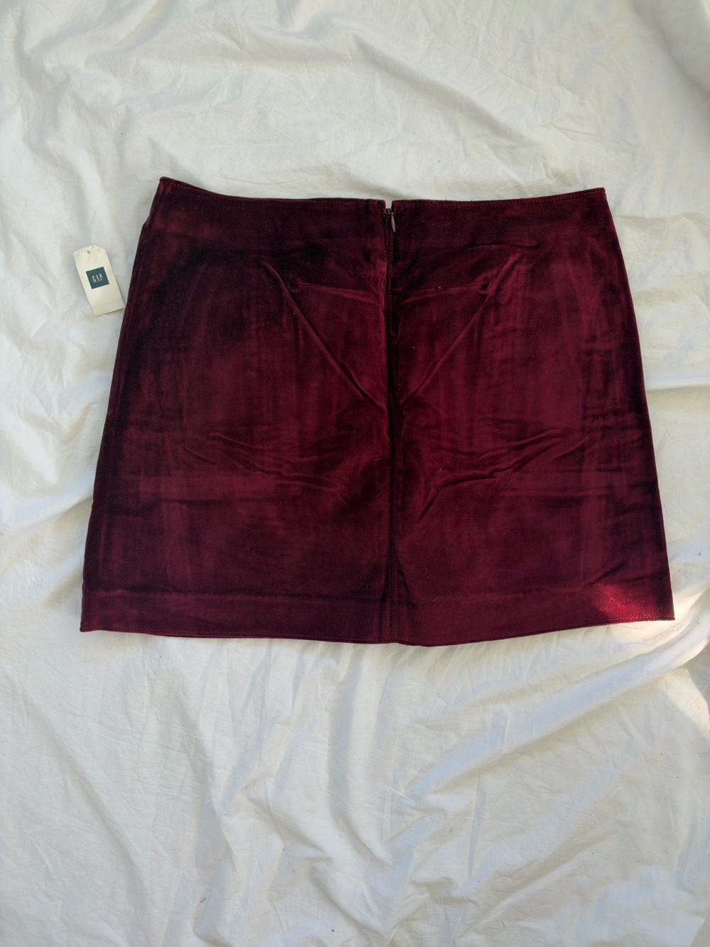 Gap Women’s Velvet Pencil Skirt - Burgundy Size 10